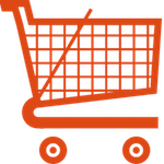 Carrinho de supermercado representando as compras ou aquisições de um projeto