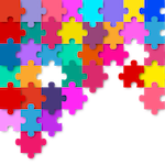 Quebra cabeças colorido representando a integração entre as diferentes partes de um projeto
